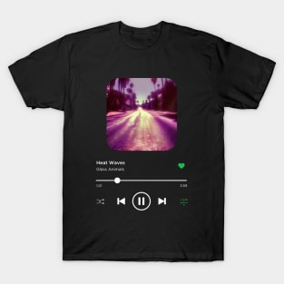 Heat Waves, Glass Animals, Music Playing On Loop, Alternative Album Cover T-Shirt